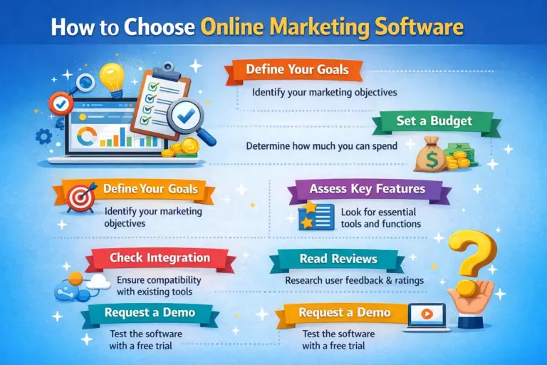 how to choose online marketing software